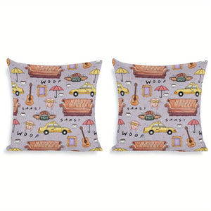2pcs  Modern style Friends TV show pillowcase