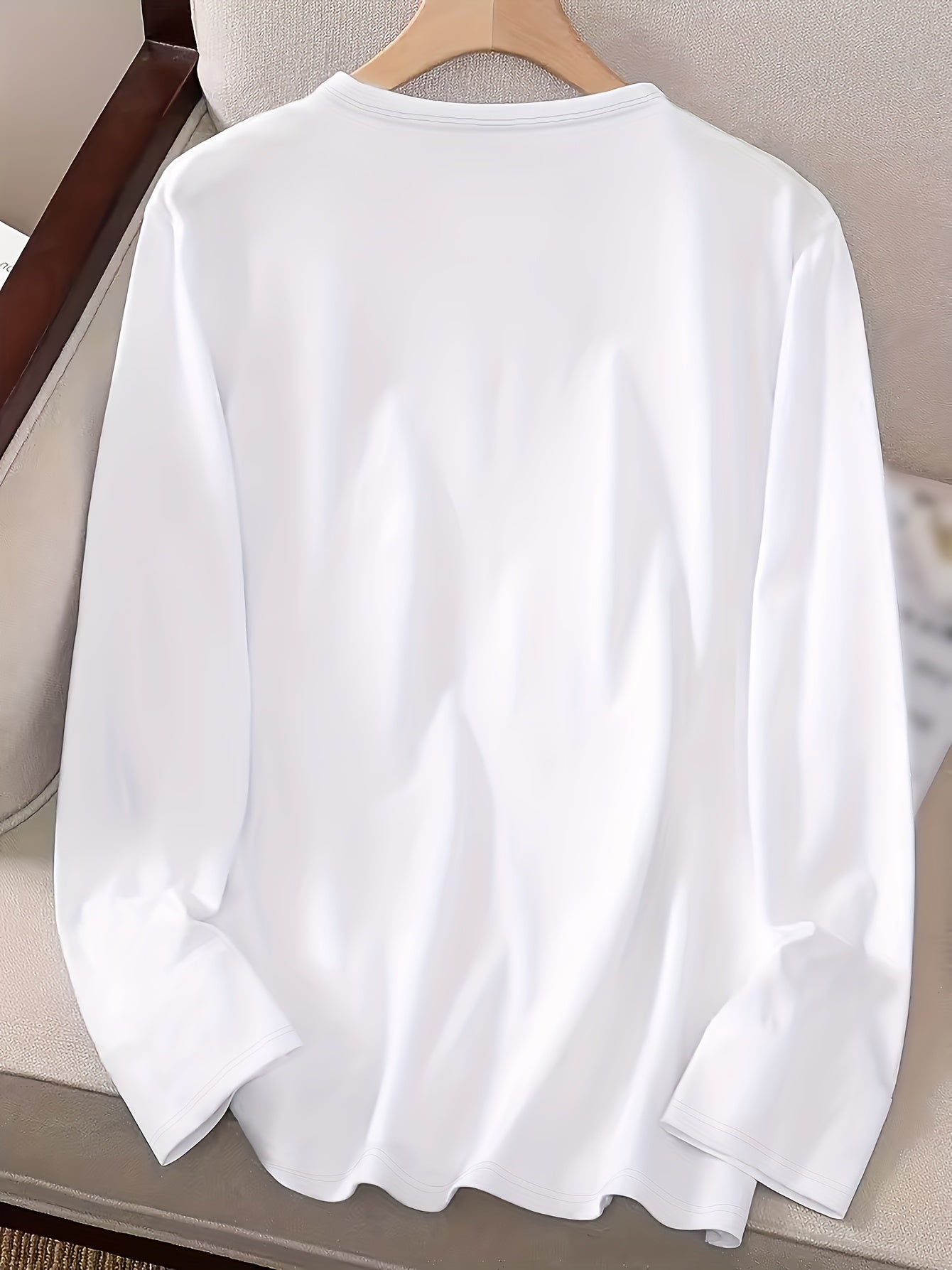 Casual Long Sleeve T-Shirt for Women with "You're the Chandler to My Monica" Graphics