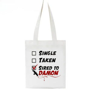 Trendy TVD Printed Canvas Shoulder Bag