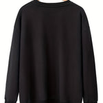 1989  Print Sweatshirt, Casual Crew Neck