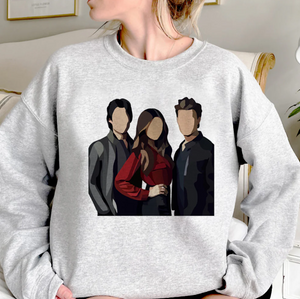 Women's TVD Printed Grey Sweatshirt