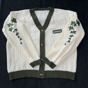 2025 Eras Cardigan for Women Autumn Winter Flower Embroidered