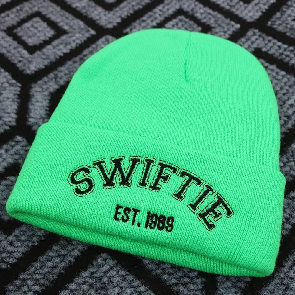 1989 Embroidery Beanie Knitted Hat