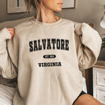 Mystic Falls Sweatshirt Salvatore Unisex Long Sleeve