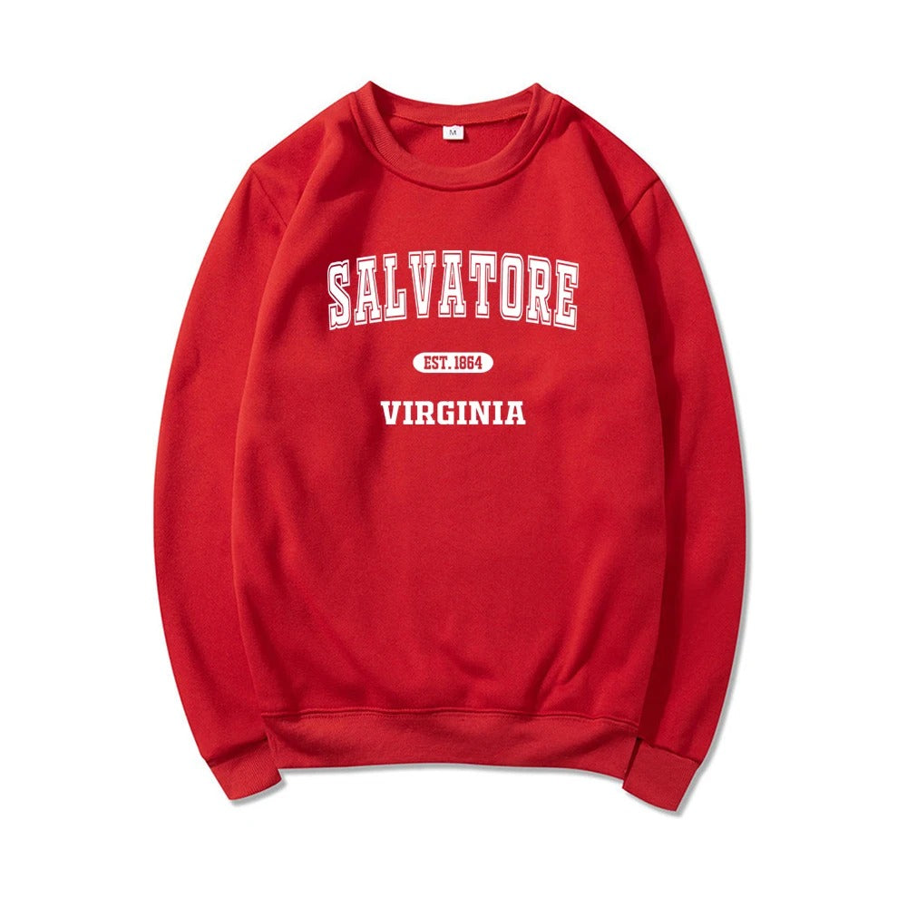 Mystic Falls Sweatshirt Salvatore Unisex Long Sleeve