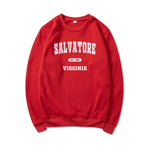 Mystic Falls Sweatshirt Salvatore Unisex Long Sleeve