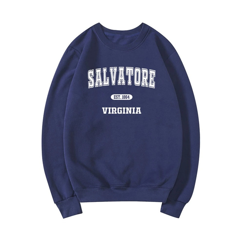 Mystic Falls Sweatshirt Salvatore Unisex Long Sleeve
