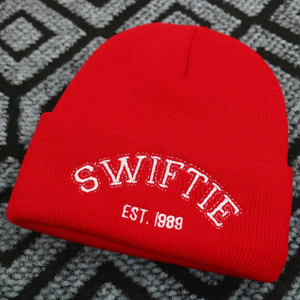 1989 Embroidery Beanie Knitted Hat
