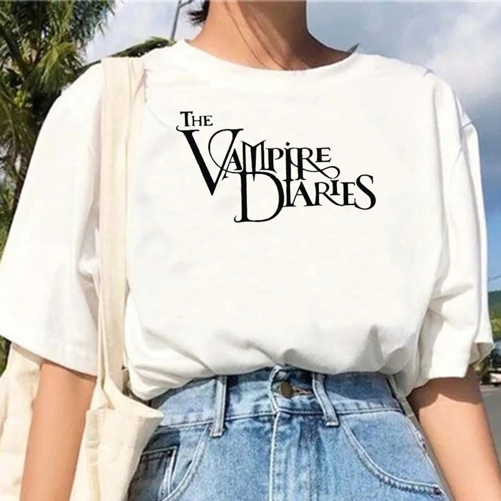 Summer Casual TVD Graphic Women's Loose T-Shirt