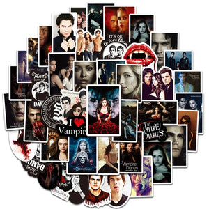 50PCS The Vampire Diaries Personalized Creative Stickers for Decoration