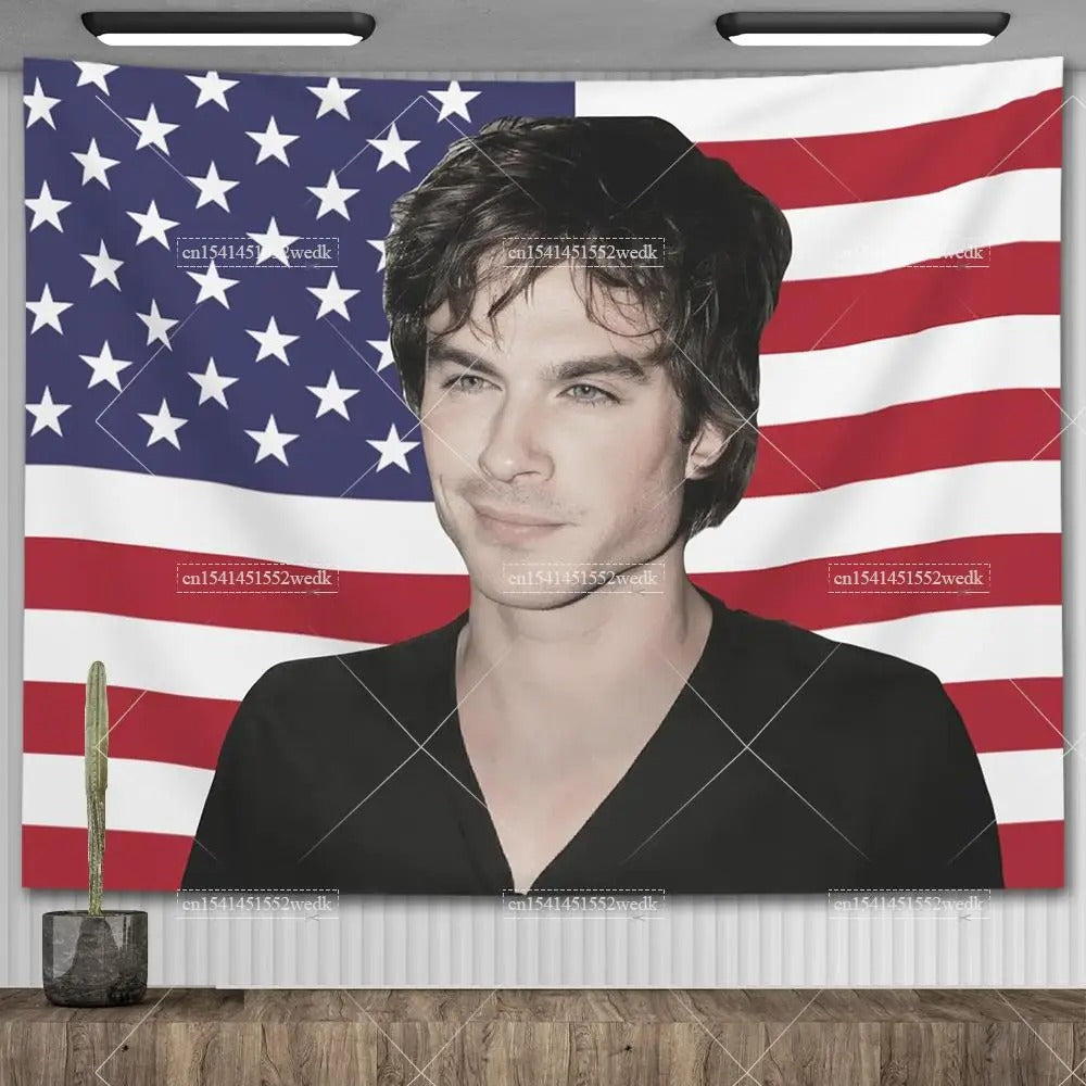 Ian Somerhalder American Flag