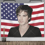 Ian Somerhalder American Flag