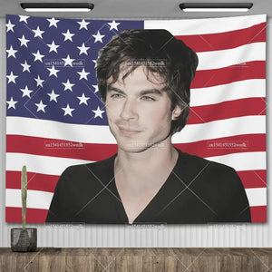 Ian Somerhalder American Flag