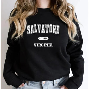 Mystic Falls Sweatshirt Salvatore Unisex Long Sleeve