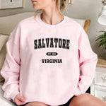 Mystic Falls Sweatshirt Salvatore Unisex Long Sleeve