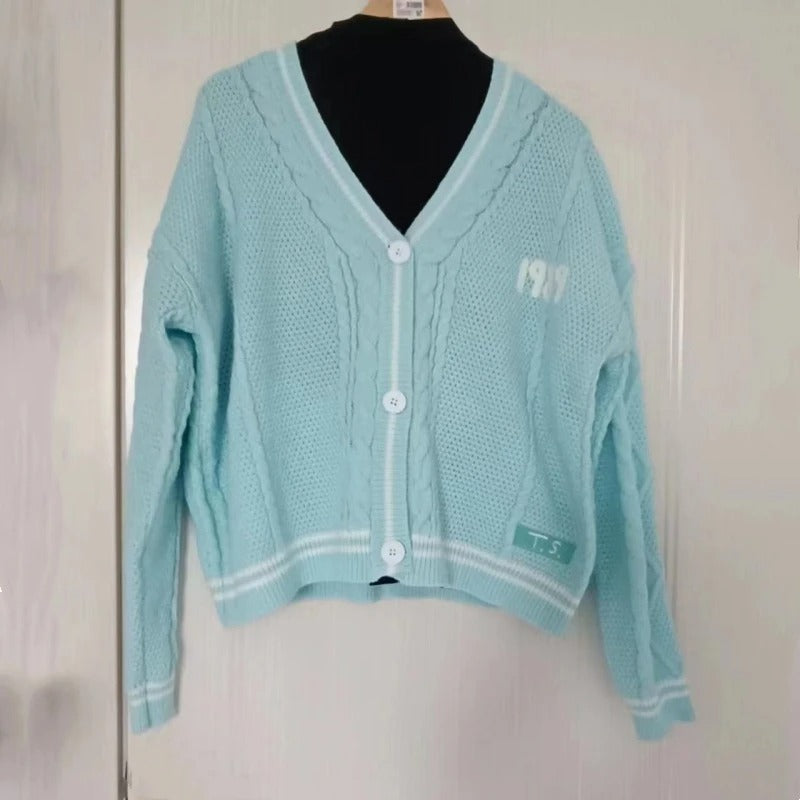 1989 Women's Cardigan Bird Embroidery Taylor Swift Sweater