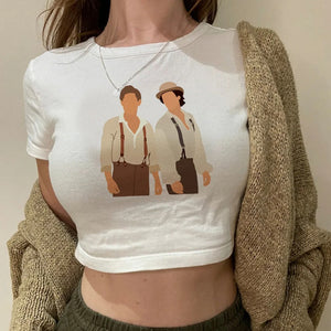 Vampire Diaries Y2K Gothic Crop Top