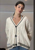 Vintage Embroidery Star Loose Sweaters Taylor Long Sleeve Top