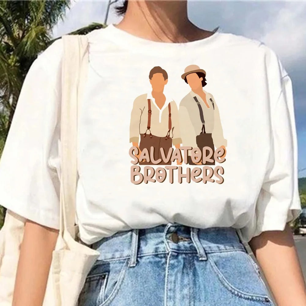 Summer Casual TVD Graphic Women's Loose T-Shirt