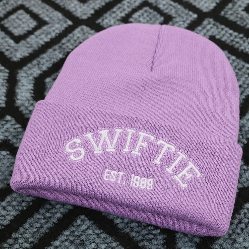 1989 Embroidery Beanie Knitted Hat